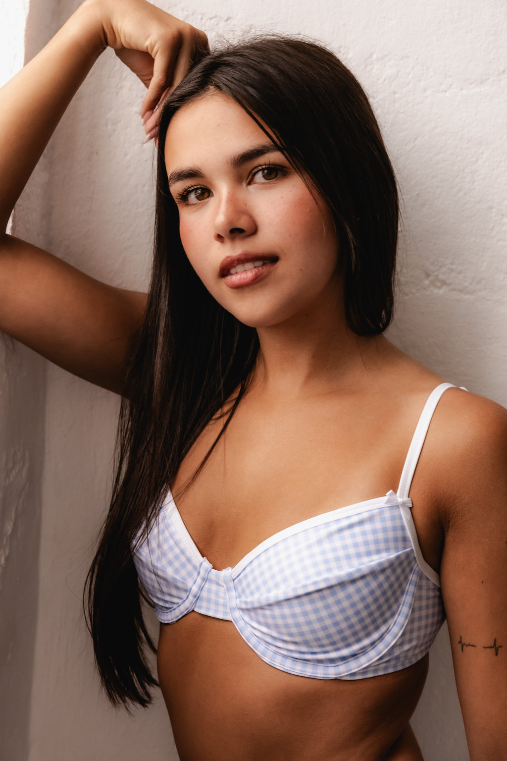 Kaia Top - Picnic Blue